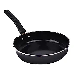 ATEVON 24cm Black Non-Stick Fry Pan - Ideal for Omelettes, Easy Clean
