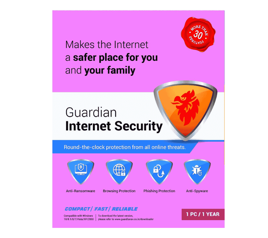 Guardian Internet Security — 1 User 1 Year — Product pack