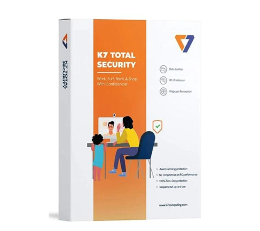 K7 Total Security — 1 User 3 Years — Product pack