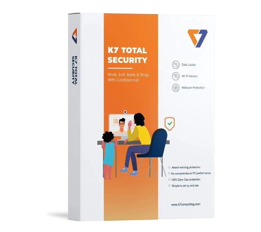 K7 Total Security — 3 Users 3 Years — Product pack