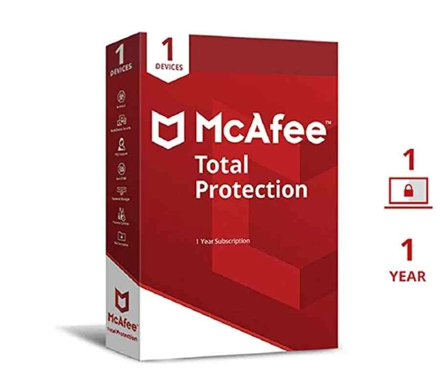 McAfee Total Protection — 1 Device 1 Year — Product pack