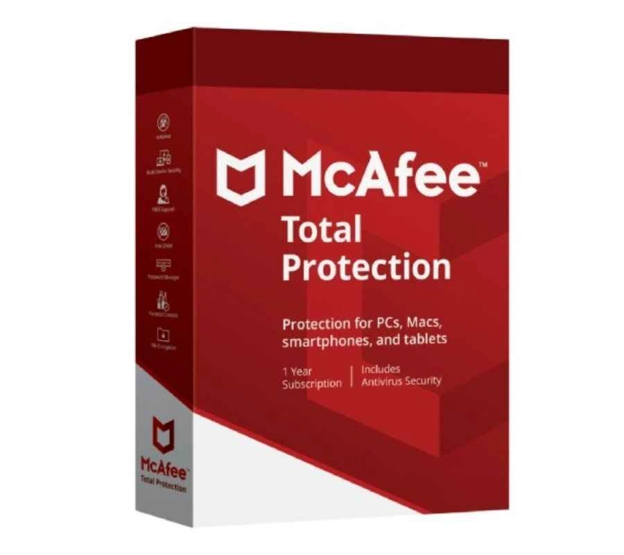 McAfee Total Protection — 3 Devices 1 Year — Product pack