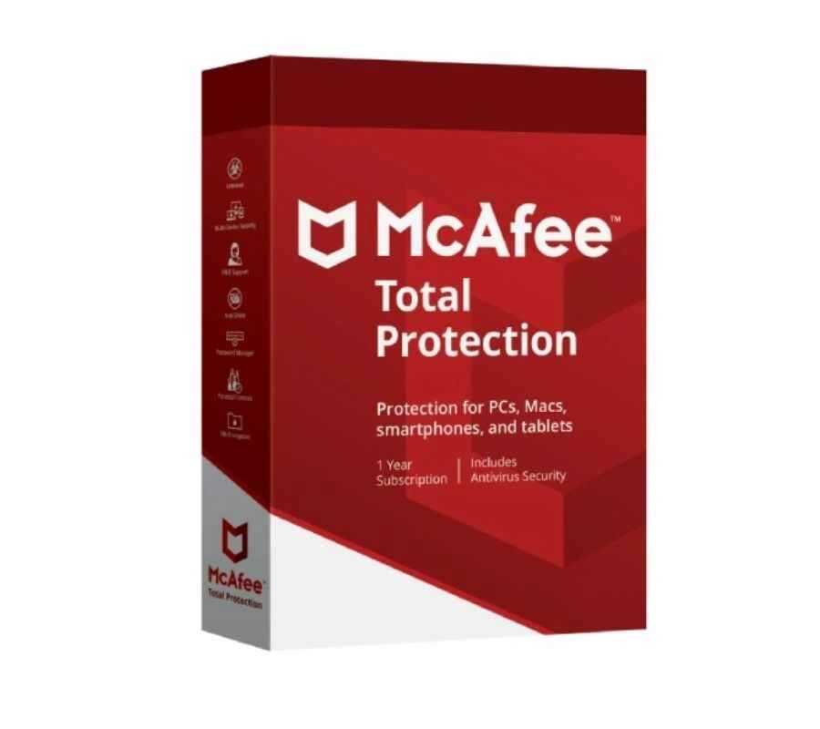 McAfee Total Protection — 5 Devices 1 Year — Product pack