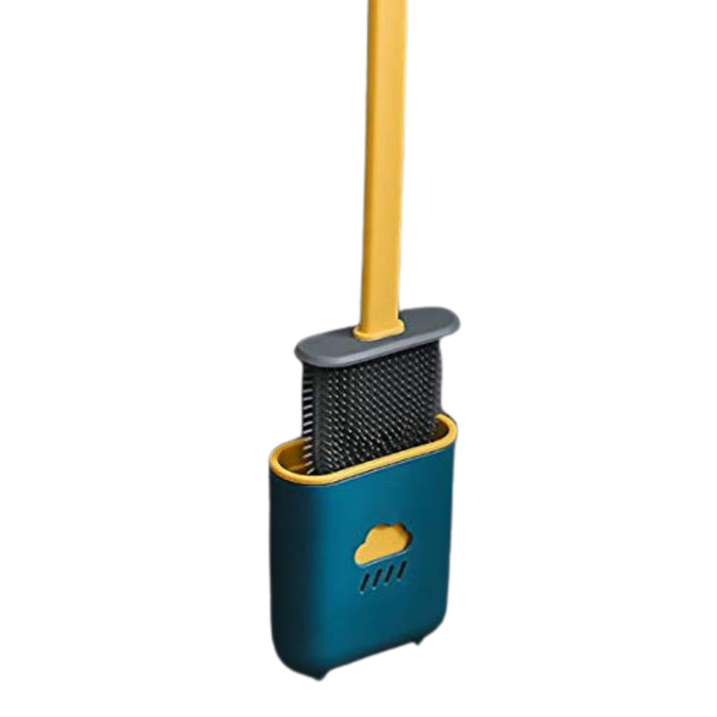 PremiumAV PremiumAV Silicone Toilet Brush with Holder Stand  for Bathroom Cleaning –  
