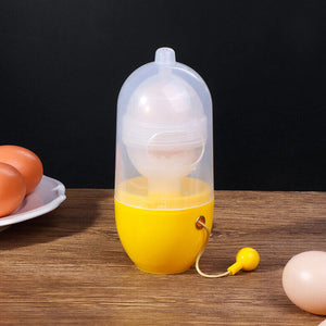 PremiumAV MANUAL EGG PULLER SCRAMBLER HOUSEHOLD WHITE EGG YOLK MIXER KITCHEN TOOL MIX MANUAL SCRAMBLER CONVENIENT WITHOUT BREAKING EGGS.  - PremiumAV