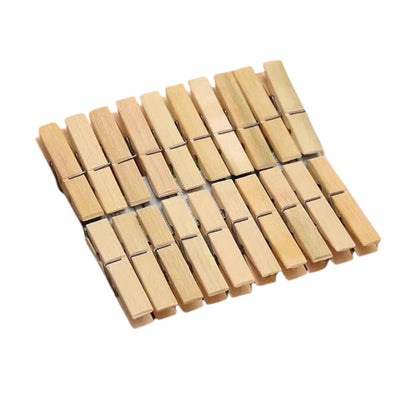 PremiumAV Multipurpose Wooden Heavy Clips  Clothespins, Craft Clips for Arts & Crafts (20 Pieces)