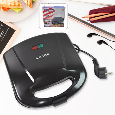 PremiumAV Sandwich Maker Makes Sandwich Non-Stick Plates| Easy to Use with Indicator Lights Sandwich toaster