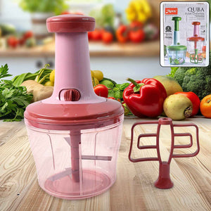 Apex  Quba Push Chopper with Stainless Steel Blades (1000ml)