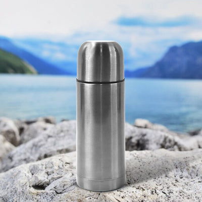 PremiumAV Stainless Steel  Hot And Cold Water Bottle With Push-down Lid (350ml)