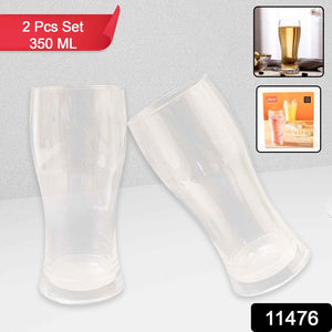 Apex Vista Unbreakable Pitcher Glass Set – 350 ML (Approx) | 2-Piece