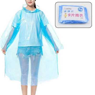 PremiumAV Plastic pocket sized Raincoat, Reusable Free Size Raincoat