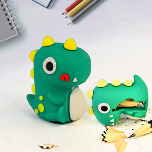 PremiumAV PremiumAV Dinosaur 2 in 1 Cute Eraser with Pencil Sharpener (1 Pc) –  