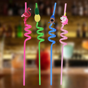 PremiumAV PremiumAV Reusable Plastic Straws (12 pcs Set / Mix Design) –  