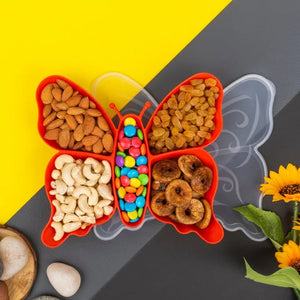 PremiumAV PremiumAV 5 Compartment Multipurpose Butterfly Plastic Tray (1 Pc) – animal animal