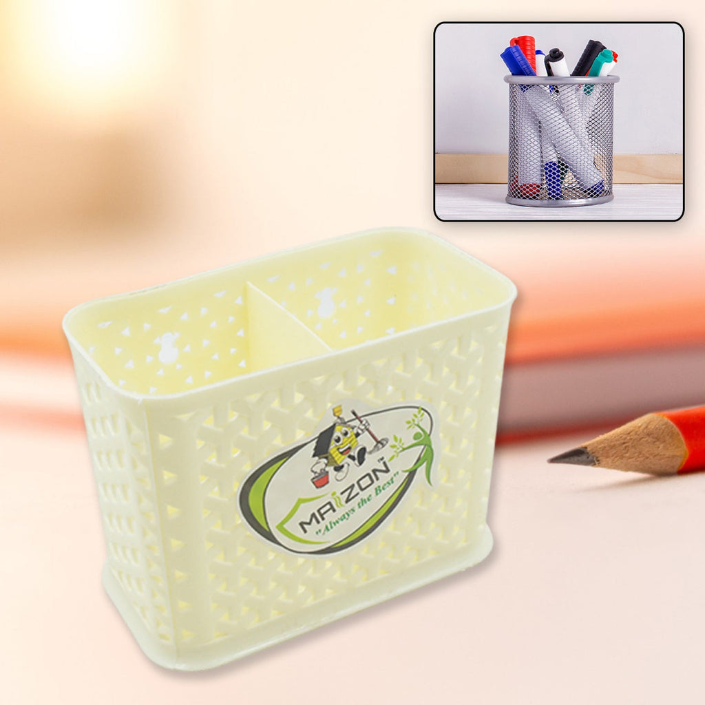 PremiumAV PremiumAV multipurpose Holder for Desk, Plastic Pen Pots Desk Organizers Pots Holder Stationary Supplies for Office, Home, School Non-slip Silicone Bo 