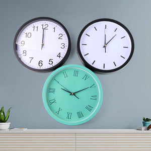 Classic Wall Clock for Home and Office – Mix Design Round 1 Pc Assorted Pattern