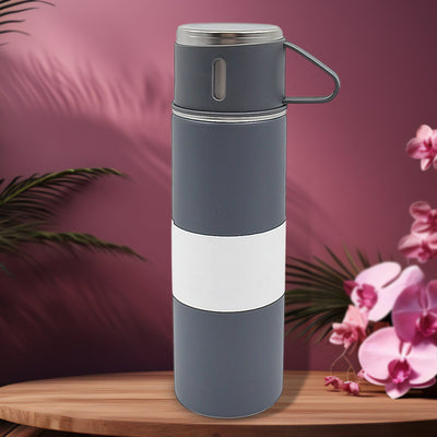 PremiumAV Stainless Steel Vacuum Insulated Water Bottle With Coffee / Tea Mug (500 ML)