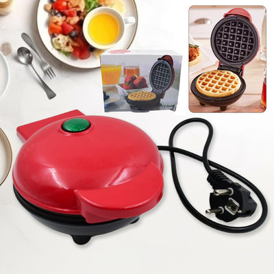 PremiumAV Mini Waffle Maker Machine Waffle Iron Home Appliances Kitchen Gift Easy To Clean, On-Stick Surfaces, Perfect Breakfast, Dessert, Sandwich, C