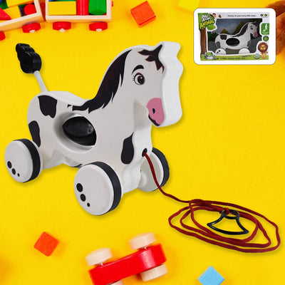 PremiumAV Hourse Pull Along Toddler Toy with Attractive Design