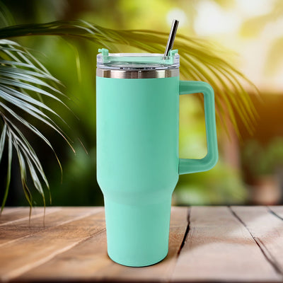 PremiumAV 1200 ML Insulated Tumbler with Lid and Straw, Thermal Cope Beer Quencher (1200ml / 1 Pc / Mix Color)