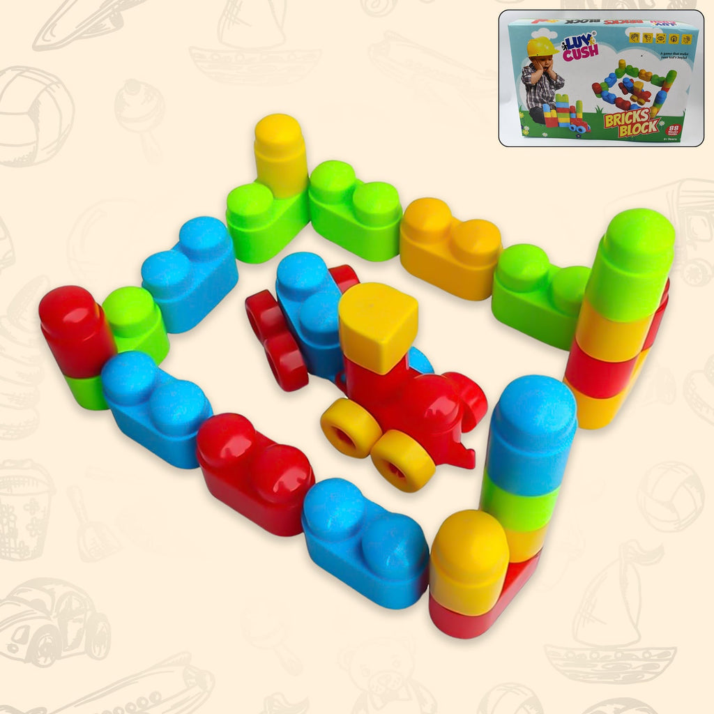 PremiumAV PremiumAV Bricks Blocks Building toy  (88 Pcs Building Blocks) –  