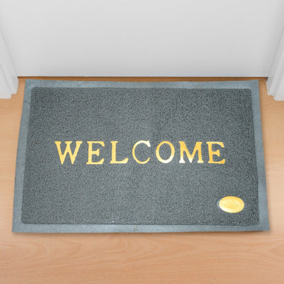 PremiumAV Welcome Door Mat for Home Entrance Outdoor Mat Anti Slip Heavy Duty and Waterproof | Easy to Clean for Entry For Bedroom, Living Room (23x15