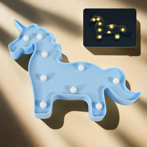 PremiumAV PremiumAV 3D LED Night Light Table Lamp for Party Birthday Wedding Atmosphere, Battery Operated Decorative Light Nursery Lamp for Bedroom and Wall Dec 