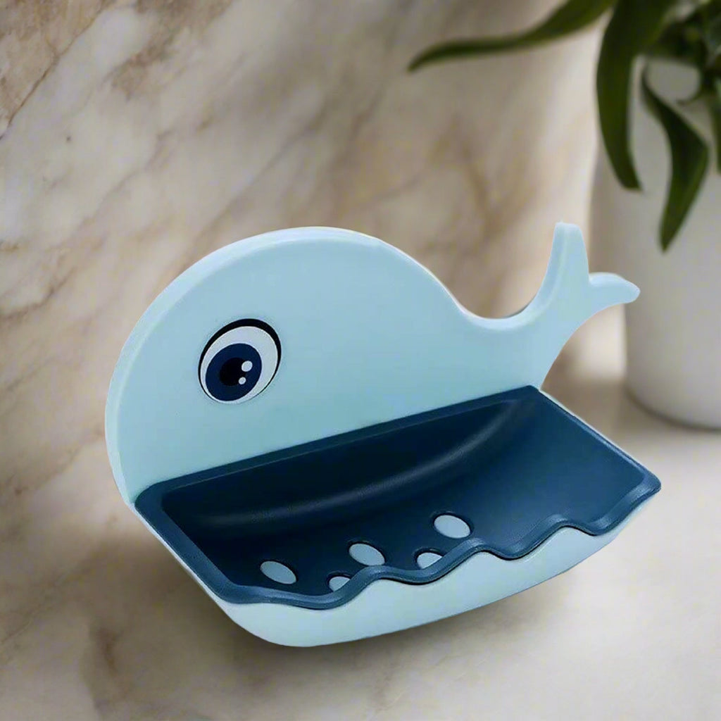 PremiumAV PremiumAV Fish Shape Double Layer Adhesive Waterproof Wall Mounted Soap Bar Holder Stand Rack for Bathroom Shower Wall Kitchen –  