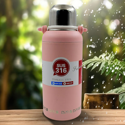 PremiumAV Stainless Steel tumblers 316 Stainless Steel, Vacuum Insulated Cup / Bottle, Portable Travel Kettle / Water Bottle with Handle, Outdoor Larg