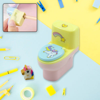 Fun & Functional! Toilet Sharpener with Eraser (2 Pc Set)