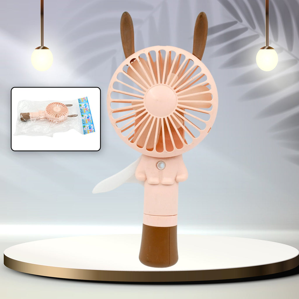 PremiumAV PremiumAV Portable Small Fan Handheld, Mini Student Handheld Dormitory Class Personal Fan Without Battery & USB Cable Operated Manual Hand Press Fan ( 