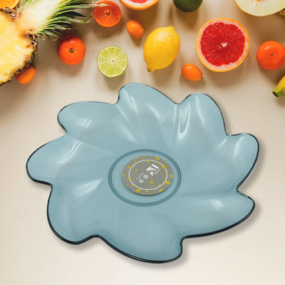 PremiumAV Flower Shape Kids Plastic Plate - Multipurpose for Dinner, Snacks & Party Supplies (1pc)