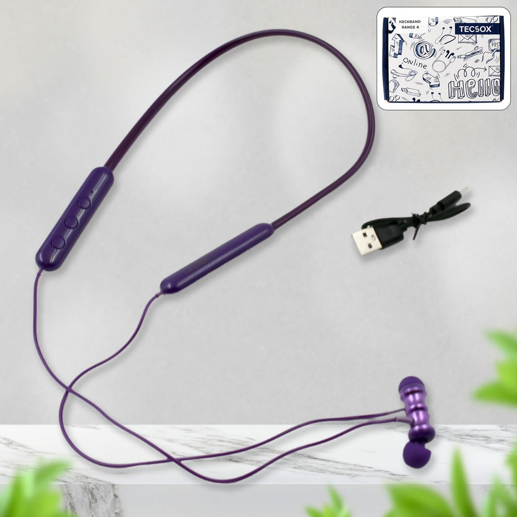 PremiumAV PremiumAV Bluetooth Headphone Neckband Sweat Resistant, Magnetic Earbuds (1 Pc) –  