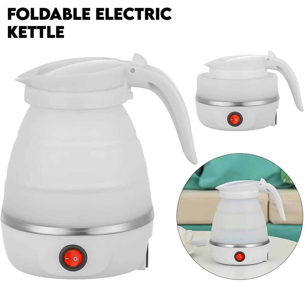 PremiumAV PremiumAV Travel Folding Electric Kettle 600W - (304 Stainless Steel & Silicone) –  