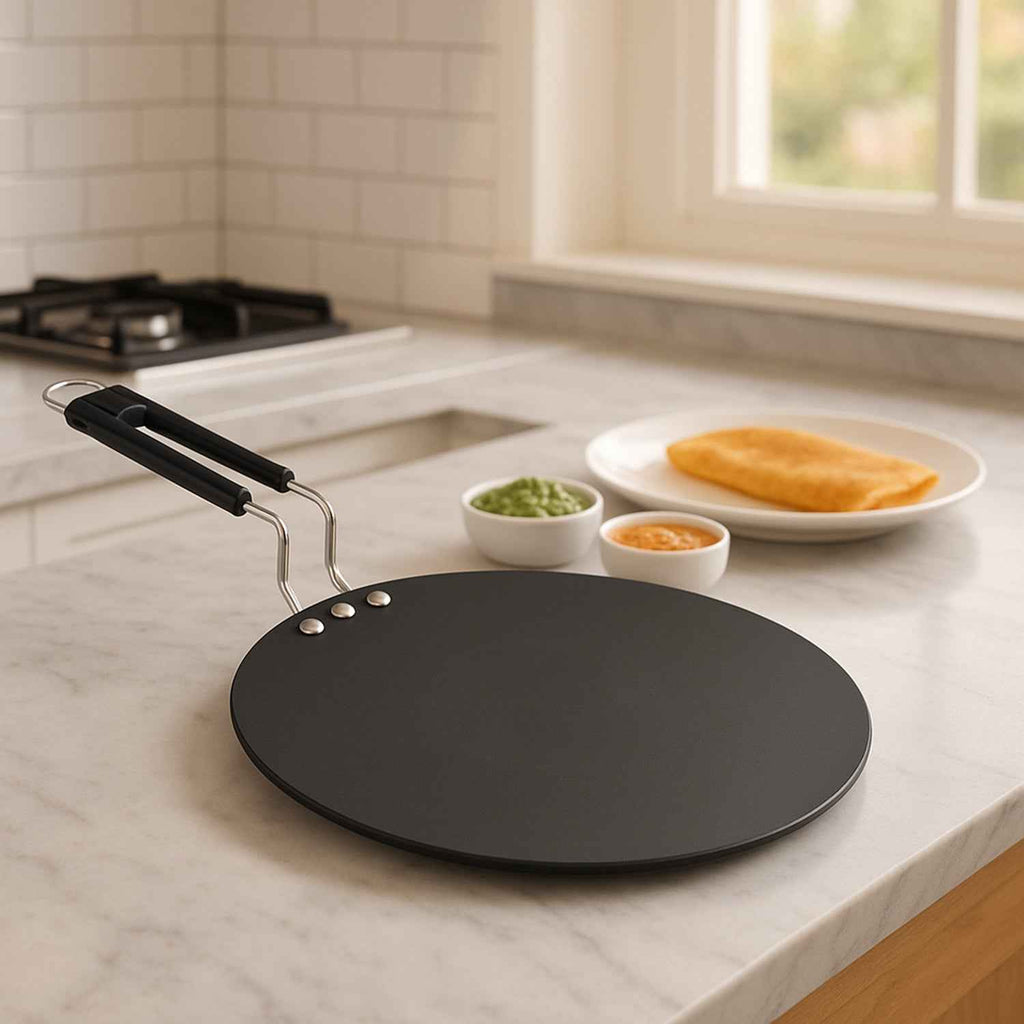 Compact Non-Stick Flat Roti Tawa (9 inch / 1 Pc)