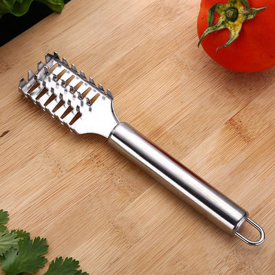 PremiumAV Stainless Steel Fish Scale Remover Scraper  Sawtooth Kitchen Tool