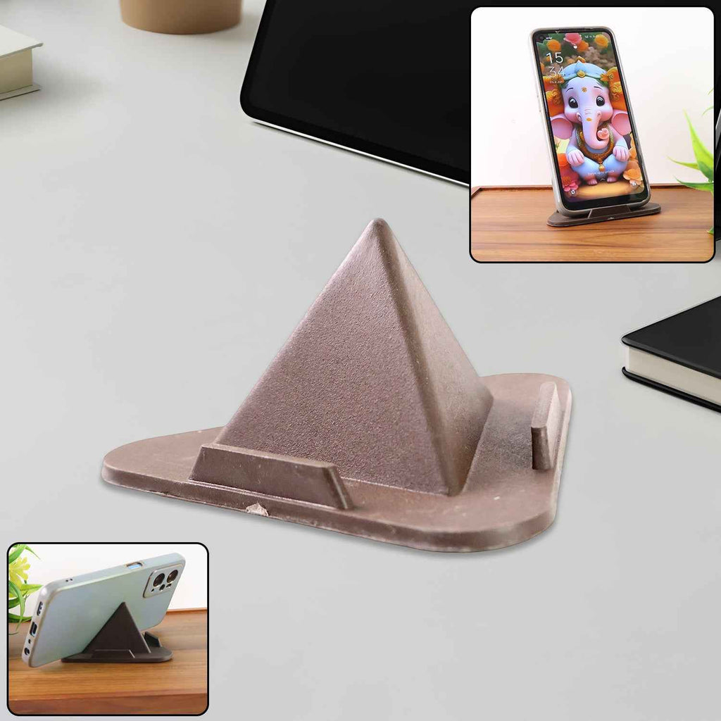 Pyramid Brown Mobile Stand with 3 Different Inclined Angles
