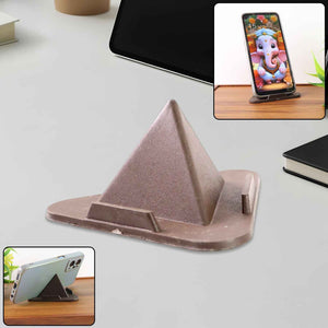 Pyramid Brown Mobile Stand with 3 Different Inclined Angles