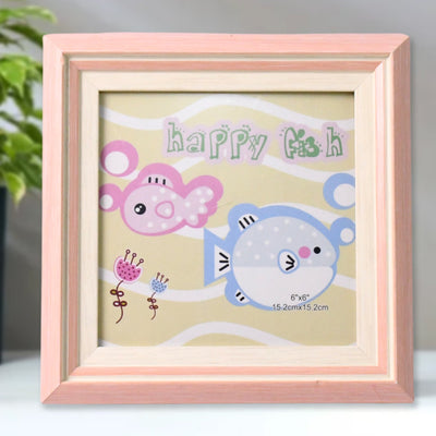 Creative Solid Wooden Photo Frame (15.2cmx15.2cm / 1Pc)