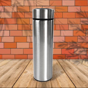PremiumAV PremiumAV Double Stainless Steel Wall Smart Flask Vacuum Insulated Water Bottle | Perfect for Hot and Cold Drinks | for Campaign Travelling (450ml App 