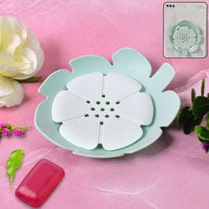 PremiumAV PremiumAV Plastic Flowers Soap Dish Bathroom Accessories Set Shower Gift (1 Pc) –  