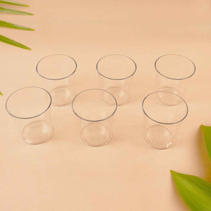 Apex Welcome Plastic Glass Set for Daily Use – Set of 6