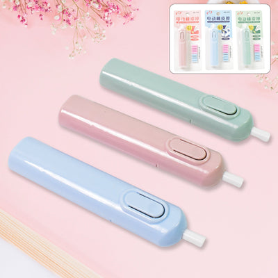 PremiumAV Electric Eraser Kit  Battery Operated with 10 Refills for Drawing & Sketching (Mix Design / Battery Not Included)