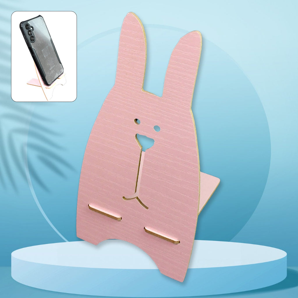 PremiumAV PremiumAV Wooden Cute Lovely Rabbit Design Mobile Stand (1 Pc) –  