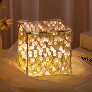 PremiumAV PremiumAV Cube Tulip Night Lamp | Led Decorative Nights Lamp (Multicolor & Design / 1 Set) –  