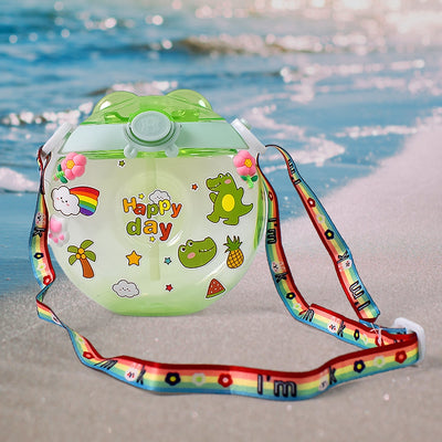 PremiumAV Donut Water Bottle Sipper Bottle (1 pc / 400 ML Approx)  clear