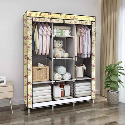 Big 8 Compartment Portable and Collapsible Wardrobe Racks (1 Set)