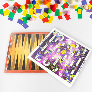 PremiumAV 13 in 1 Family Board Game Chess, Snakes & Ladders, Ludo, Tic-Tac-Toe, Checkers, Travel Bingo, Football, Space Venture, Steeplechase Set for  - PremiumAV