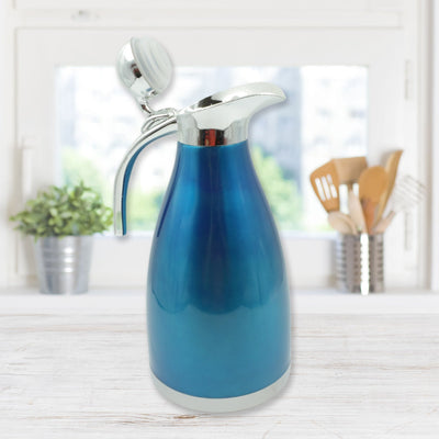 PremiumAV Vacuum Insulated Kettle Jug, Vacuum Insulated Thermos Kettle Jug Insulated Vacuum Flask, Vacuum Kettle Jug Stainless Steel For Milk ,Tea ,Be