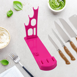 PremiumAV Plastic Kitchen Knife Stand Best Kitchen Knife Stand Multifunction Knife Holder  - PremiumAV